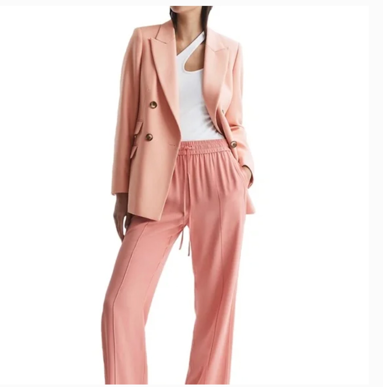 Reiss Logan Blazer 2 Nwt Pink Jacket Academia Prep Career Old Money Luxury